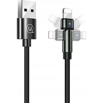 Datový kabel Kabel Usams USB - Apple Lightning 1 m černý