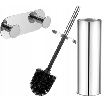 Koupelnový nábytek Sada koupelnových doplňků ADGO, 2 kusy, stříbrná