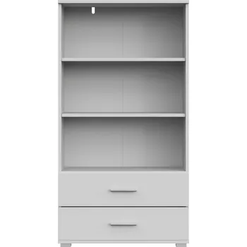 regál REGÁL SE ZÁSUVKAMI BÍLÝ SLOUPEK SKŘÍŇKA MAT 69 Cm FUN ST-2 Meble-Craft