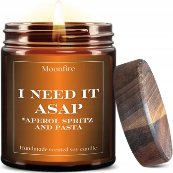 Svíčka Sójová vonná svíčka Świąteczny Dárková sada Moonfire 4 ks