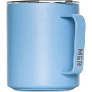 Termohrnek MiiR Termohrnek s ouškem a víčkem Camp Cup 350 ml modrý blátivý