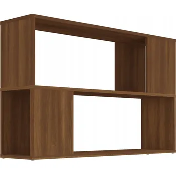 Knihovna Knihovna s 2 policemi, hnědý dub, 100x24x63 cm