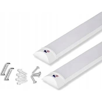 LED panel LED dílenská lampa, lineární, 120 cm, 230V, 35W, sada 2 kusů, bílá