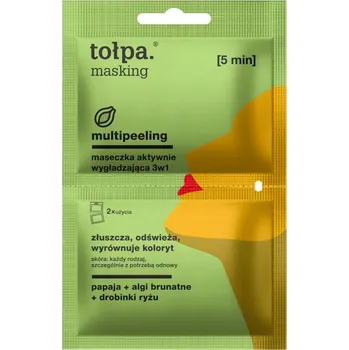 Pleťová maska Pleťová maska aktivně vyhlazující 3v1 10 ml Tołpa Masking multipeeling 2x5 ml