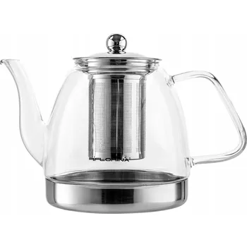Konvice na čaj Tradiční skleněná Konvice Florina 1,2 l bezbarvá