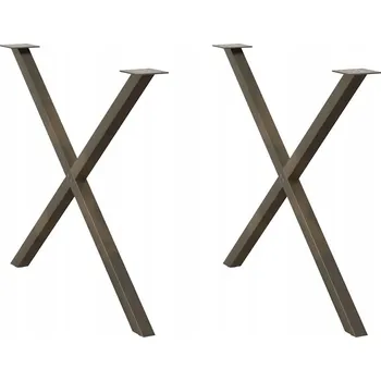 Stolová podnož Nohy ke jídelnímu stolu, 2 ks, 90x(72-73) cm, ocel