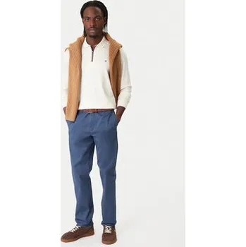 Pánské kalhoty Tommy Hilfiger Chino kalhoty Denton Essential MW0MW40262 Modrá Straight Fit 34_30