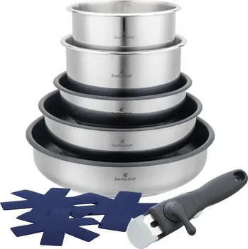 Sada nádobí SADA HRNCŮ S ODEPÍNACÍ RUKOJETÍ NA INDUKCI PLYN, 9 DÍLŮ ZWILLENTÖFF