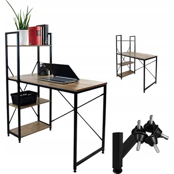 Psací stůl Obdélníkový psací stůl Tadpol LOFT 100 x 52 x 120 cm dub divoký