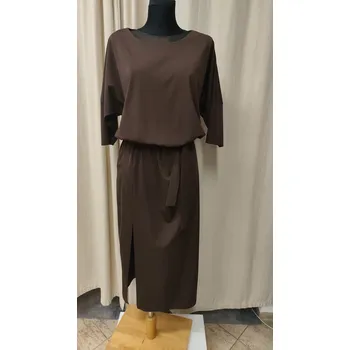 Dámské šaty Stylová šatovka Kozlowski barva: hnědá , velikost: M/L