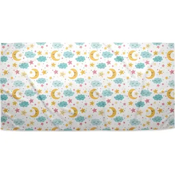 Osuška Sablio Ručník Měsíc a modré mráčky - 30x50 cm