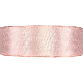 Stuha Saténová stuha oboustranná 25m x 25mm pastelová růžová