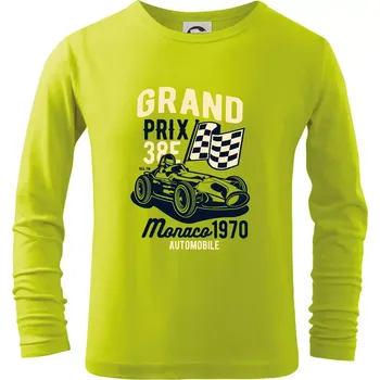 Chlapecké oblečení Grand Prix - Triko dětské Long Sleeve - 146 cm/10 let ( Limetková )