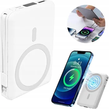 Powerbanka MAGNETICKÁ POWERBANKA 10000MAH BEZDRÁTOVÁ PRO IPHONE S RYCHLÝM NABÍJENÍM