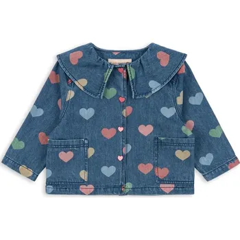 Dětská riflová bunda Konges Sløjd MAGOT DENIM SHIRT GOTS KS103883.9BYA námořnická modř 59X, vel. 110-116