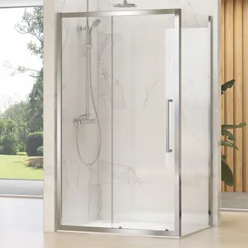 WellMall TERA COMBI 105x100 Čiré Sprchová zástěna obdélníková