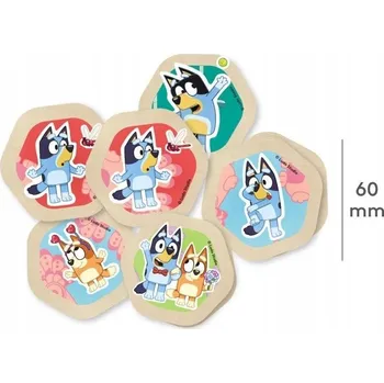 Dřevěná hračka Dřevěná vzdělávací hra pexeso, hračka pro děti, sada, hry, Bluey