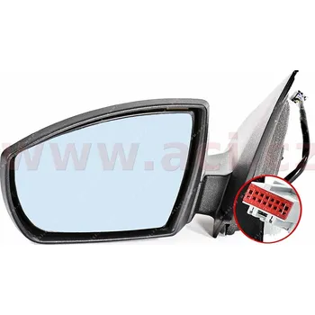 Auto zrcátko Vnější zpětné zrcátko VAN WEZEL 1887827A