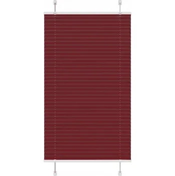Roleta Bordó plisovaná roleta 80x100 cm s montáží bez vrtání