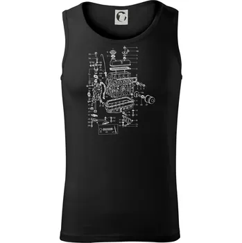 Motor škoda 105-136 - Tílko pánské Core - 2XL ( Černá )