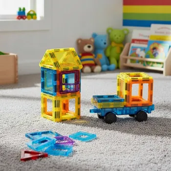 ostatní stavebnice Stavebnice - domeček autíčko - 45 dílků