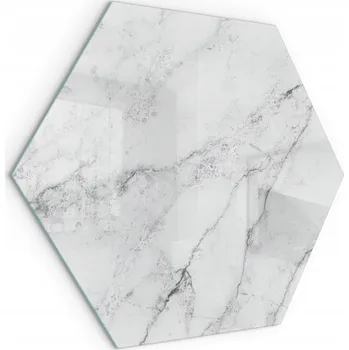 Obraz Skleněná Ochranná Podložka pod Krb s Vzorem Mramoru, výška 40 cm