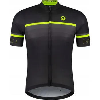 cyklistický dres Pánský cyklistický dres Rogelli Hero II žluto/černá/šedá M