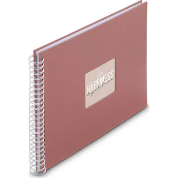 Fotoalbum Hama album klasické spirálové FINE ART 36x32 cm, 50 stran, terra, bílé listy