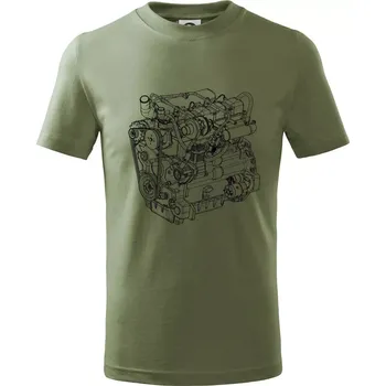 Dětská móda Motor Zetor Z 1006 - Tričko dětské bavlněné - 104-110cm / 3-4 roky ( Khaki )