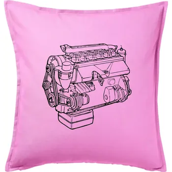 Polštář Motor T912 V3S - Polštář 50x50 - 50x50 - Pouze potah ( Růžová )