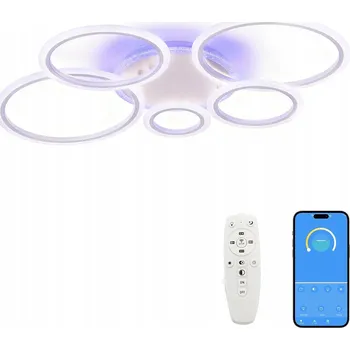 Stropní Svítidlo RGB Moderní Bílé + Dálkový Ovladač