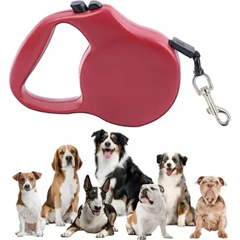 Vodítko pro psa VODÍTKO SILNÁ, LEHKÁ, ROLOVACÍ PÁSKA PRO PSA KOČKU, DLOUHÁ, AUTOMATICKÁ ZÁMKA 5 M