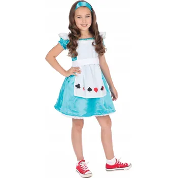 Karnevalový kostým Kostým alenka v říši divů, velikost 7-8 let (122-128 cm)