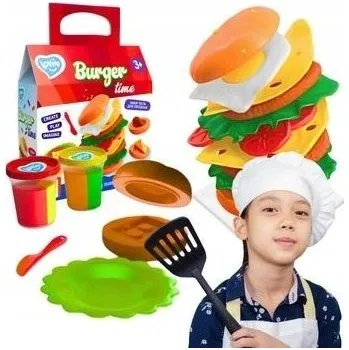 Modelovací hmota Smyslová MODELÍNA Burger Modelína Kreativní Sada Pro Holčičku