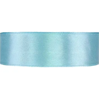 Stuha Saténová stuha oboustranná 25m x 25mm světle modrá