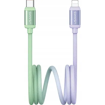 Datový kabel Kabel Usams USB typ C - Apple Lightning 1,2 m vícebarevný