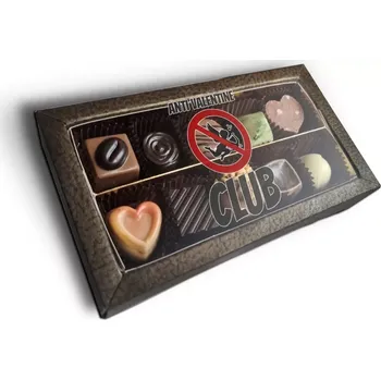 Bonboniéra Sablio Pralinky Anti Valentine Club - 10 ks pralinek