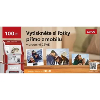 Dárkový poukaz 100 Kč na CEWE FOTO IHNED
