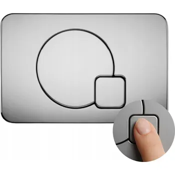 Splachovací tlačítko Splachovací tlačítko pro WC ADGO stříbrné