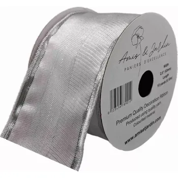 Stuha Stuha organzová s drátkem bílá 9.1 m