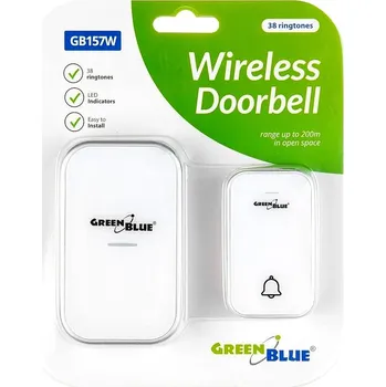 IP kamera BEZDRÁTOVÝ ZVONEK BEZBATERIOVÝ 38 MELODIÍ ke dveřím kinetické tlačítko