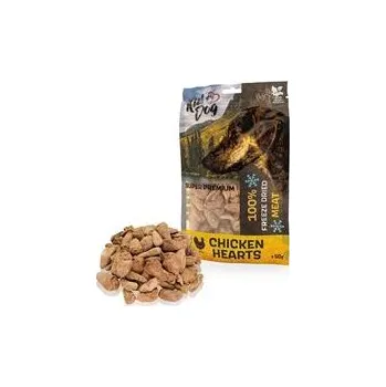 Pamlsek pro psa KIDDOG SUPER PREMIUM 100% kuřecí srdíčka sušená mrazem 50 g