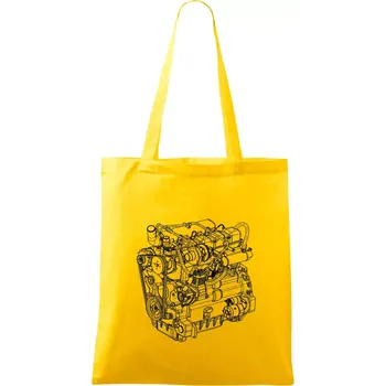 Nákupní taška Motor Zetor Z 1006 - Taška bavlněná - 42 x 38 cm ( Žlutá )