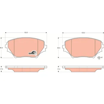 Brzdová destička Sada brzdových destiček, kotoučová brzda LUCAS GDB3251
