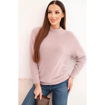 Dámský svetr Dámský svetr z vlny s měkkou texturou a dlouhým rukávem béžový UNI