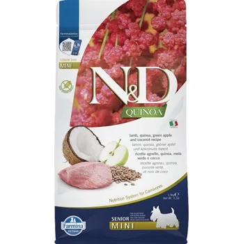 Krmivo pro psa N&D QUINOA Dog GF Senior Lamb, Green Apple and Coconut Mini 1,5 kg