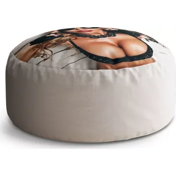 Taburet Sablio Taburet Circle Žena s brýlemi: 38x48 cm