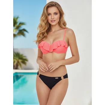 Dámské plavky Luxusní dvoudílné plavky CARMEN-GF,02 C/P lososově-neonová, VELIKOST DVOUDÍLNÉ PLAVKY 38F/M