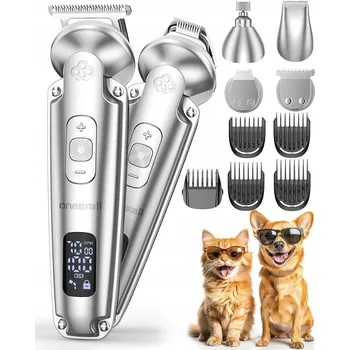 Tichý strojek na stříhání 4v1 pro psy, kočky a hustou kožešina