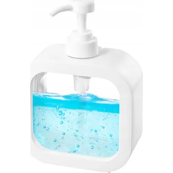 Dávkovač mýdla Bílý Dávkovač na tekuté mýdlo, prostředek na nádobí, kuchyňský a koupelnový zásobník